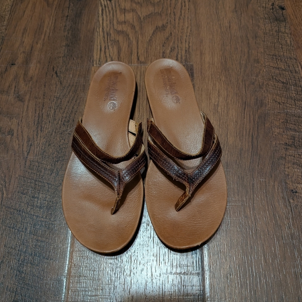 Timberland® Women's Originals Thong Sandal Leather Size 9
